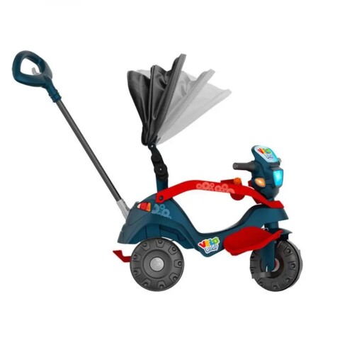 Triciclo A Pedal Y Paseo Velobaby Azul 356 Triciclo A Pedal Y Paseo Velobaby Azul 356