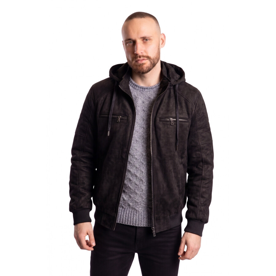 SNAKE JACKET HOOD BLACK