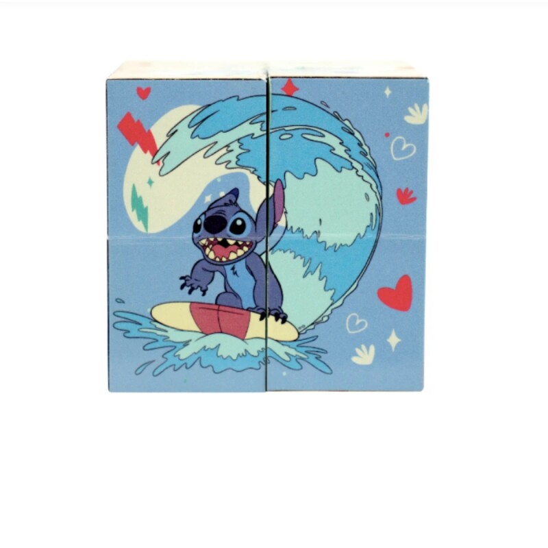 Stitch – Cubo Rompecabezas de Imágenes STICH CUBO DE ENTRETENIMIENTO OFRECE UN DESAFIO ATRACTIVO COMBINA TODOS LOS LADOS PARA CREAR IMAGENES
