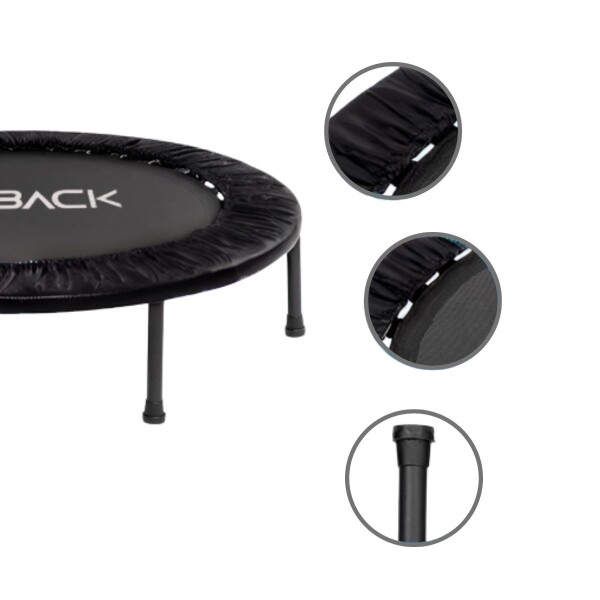 Mini Trampolin Plegable Cama Elástica Saltarín Fitness 102 Cm Color Negro Mini Trampolin Plegable Cama Elástica Saltarín Fitness 102 Cm Color Negro