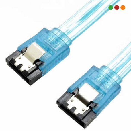 Cable SATA 3,0 / 6 Gbps / 0,5 mts / c/tranca | Anbyte Cable Sata 3,0 / 6 Gbps / 0,5 Mts / C/tranca | Anbyte