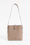 Cartera bandolera con hebilla marrón