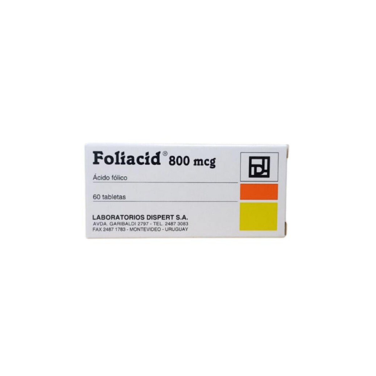 Foliacid 800 mcg 30 Tabletas - Dispert 