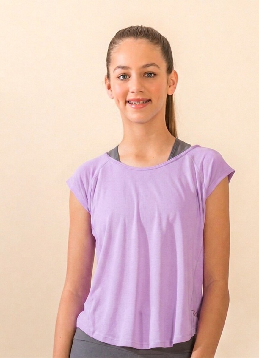 Remera Deportiva. - Lila 