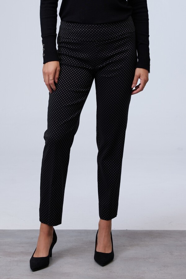 Pantalon Bordado NEGRO/BLANCO