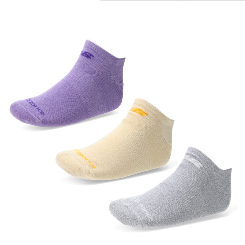 Medias Unisex New Balance X3 Show Unisex Amarillo Mostaza - Violeta - Gris