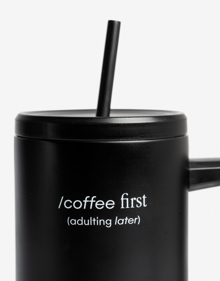 Artículos cocina Vasos Vaso Metálico Coffee First - Negro