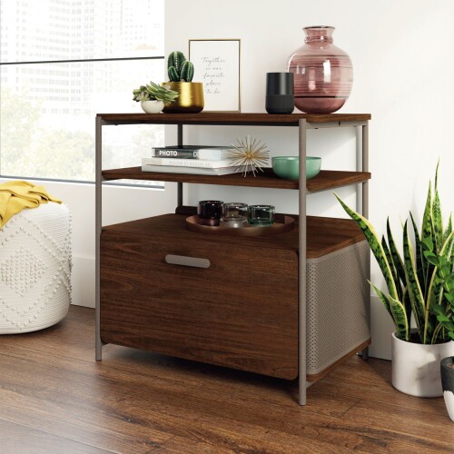 Mesa de Arrime 2 estantes - Sauder - Linea Radial Mesa de Arrime 2 estantes - Sauder - Linea Radial