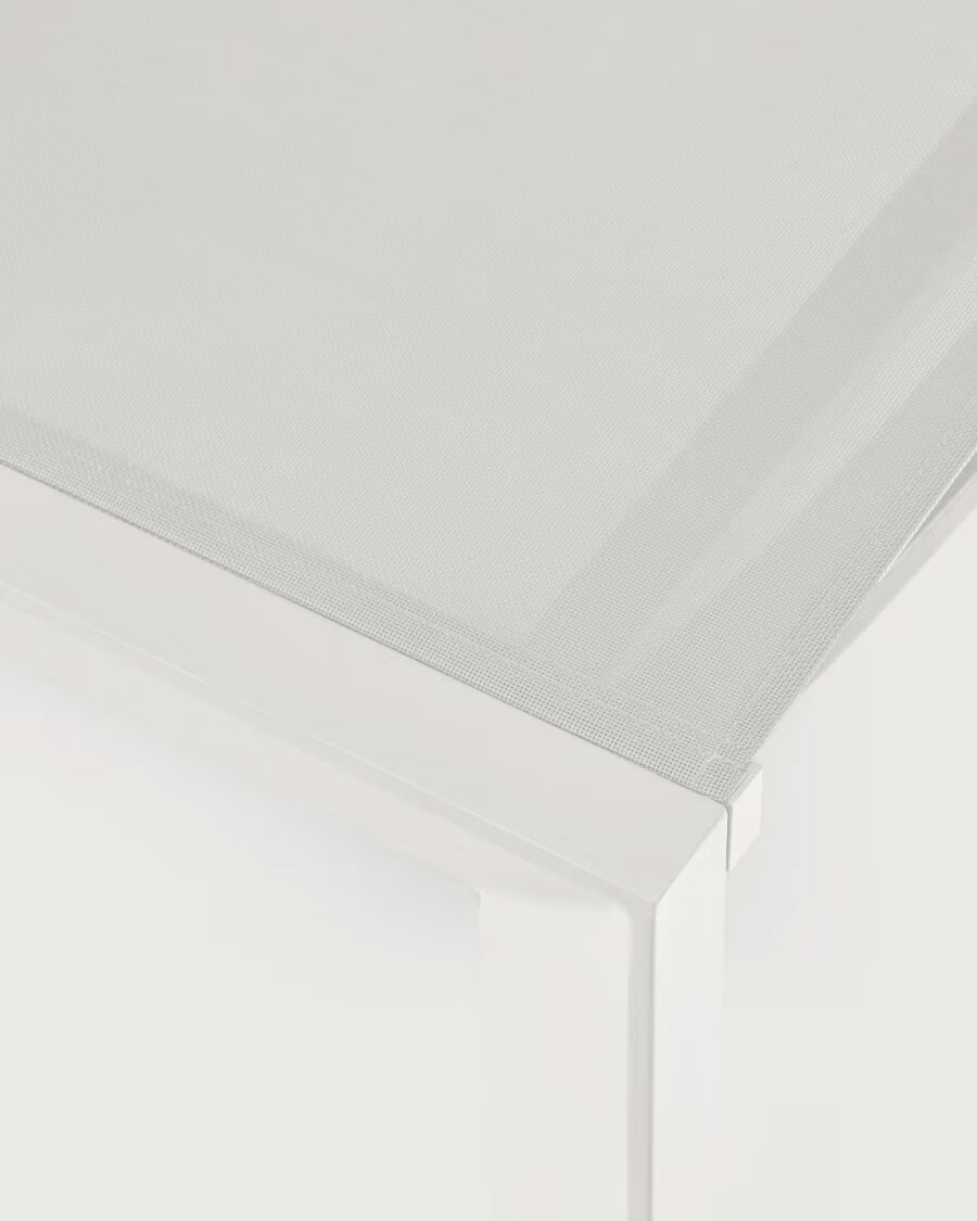 Tumbona Canutells de aluminio con acabado gris oscuro gris claro