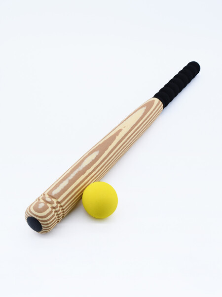 BAT BEISBOL CON PELOTA EVA BEIGE (V)