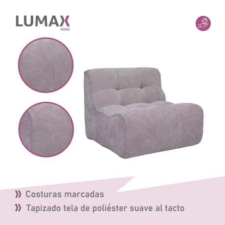 Sillón Sofá Lumax Modelo Tuuvi en caja Compactado Gris