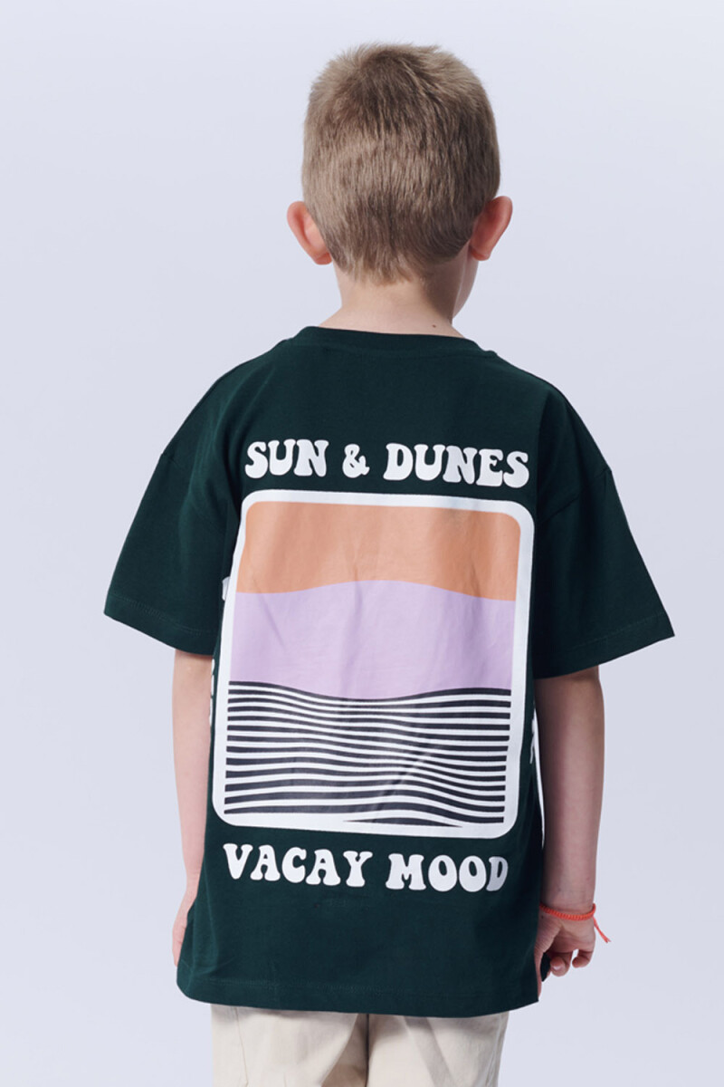 Remera estampada Vacay Mood Verde