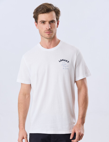 REMERA ESTAMPADA DE ALGODÓN Blanco
