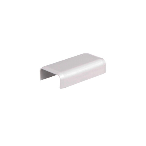 Unión recta blanca para ducto 20x10mm TA5055