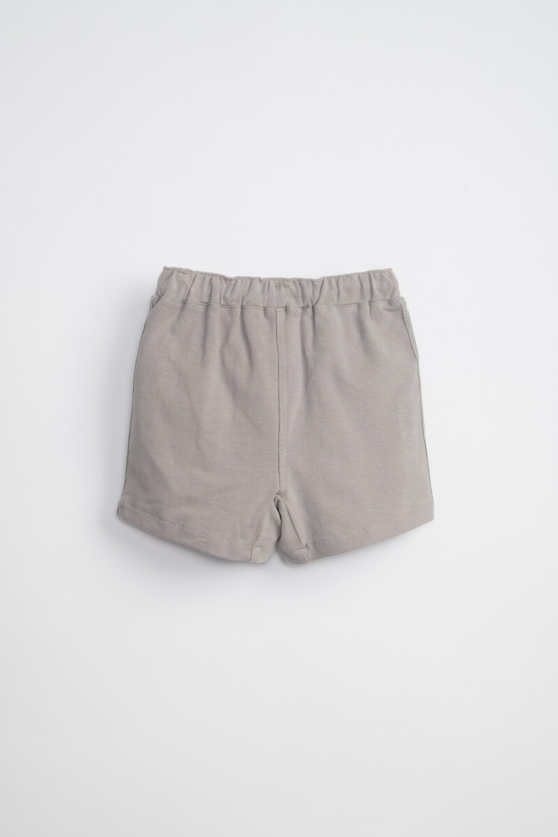 Short con bolsillos Gris