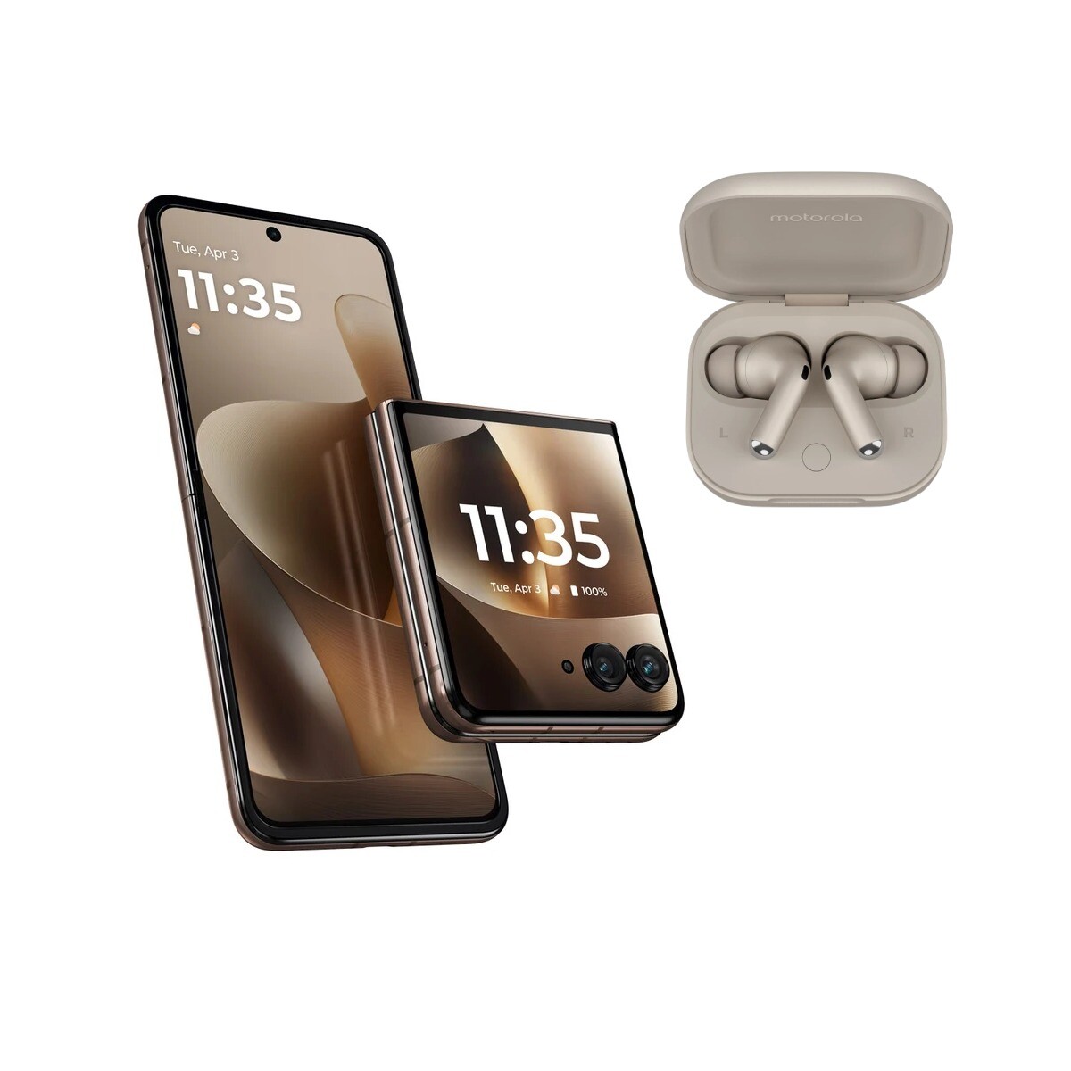 Motorola Moto Razr 70 Ultra 5G DS 16GB/1TB - Cocoa + Motorola Moto Buds+ Gris ¡De Regalo! 