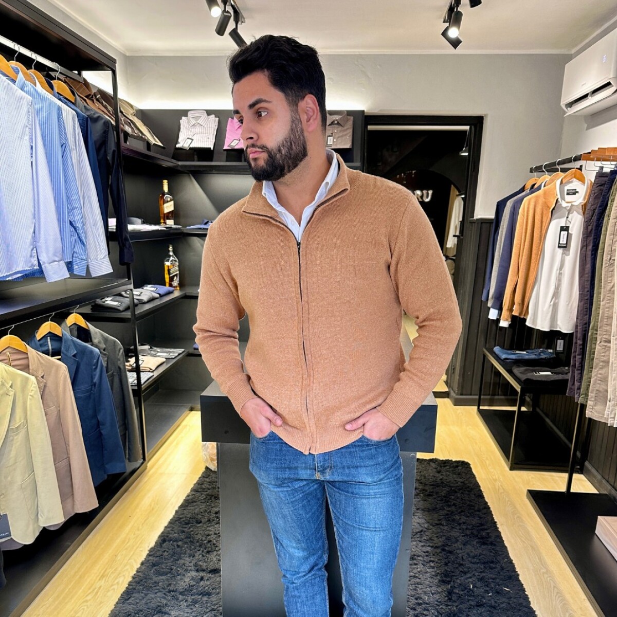 Campera Tejida - Camel 