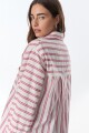 Camisa Dalia Rayas Rojo/Blanco