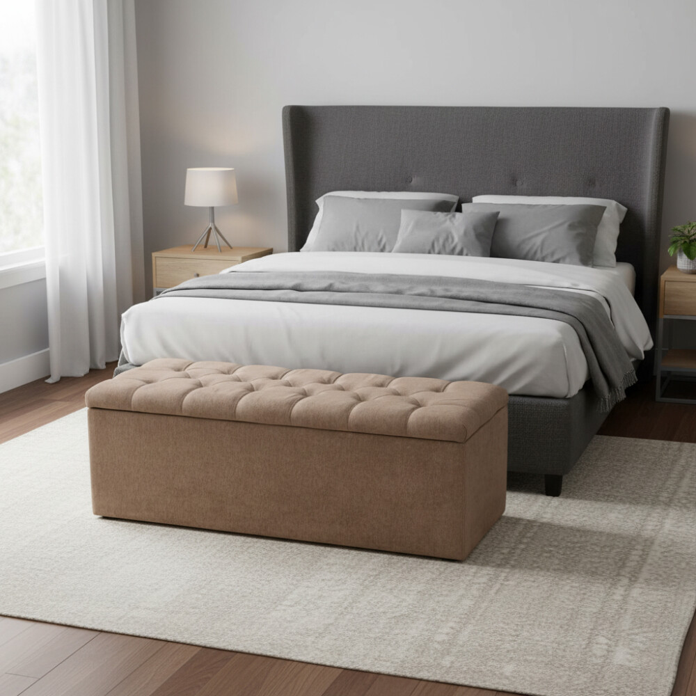 Baúl Cairo - 140 cm - 2 plazas Marrón