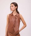TOP JAPONA COURO Camel