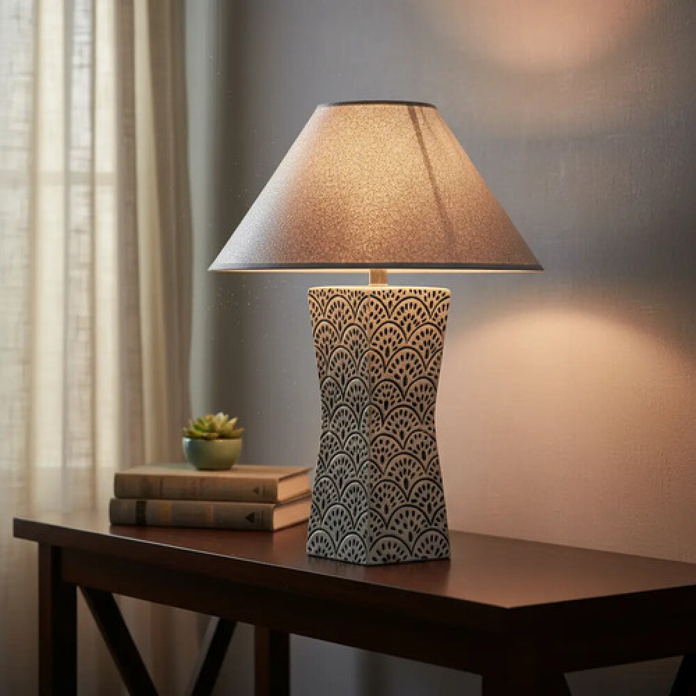 Lampara Cuadrada Gris/Negro YF1256 12 - 30 cms. Lampara Cuadrada Gris/Negro YF1256 12 - 30 cms.
