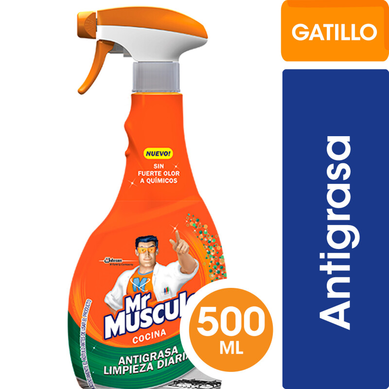 Limpiador Mr. Músculo Cocina Antigrasa Limpieza Diaria Gatillo 500 ML