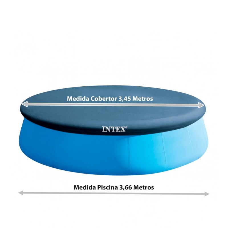 INTEX COBERTOR LONA PISCINA INFLABLE DIÁMETRO 366CM Intex Cobertor Lona Piscina Inflable Diámetro 366cm
