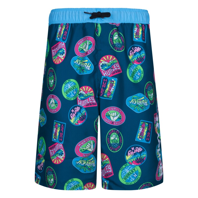 Short Travel Patch Pull On Swim de Niños Azul