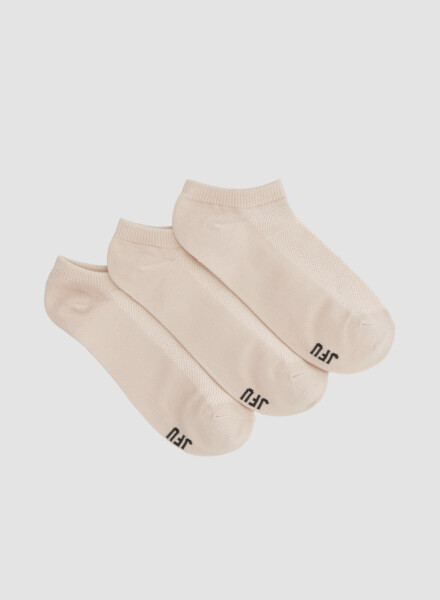 Nuevo pack x 3 deportiva colores lisos Beige