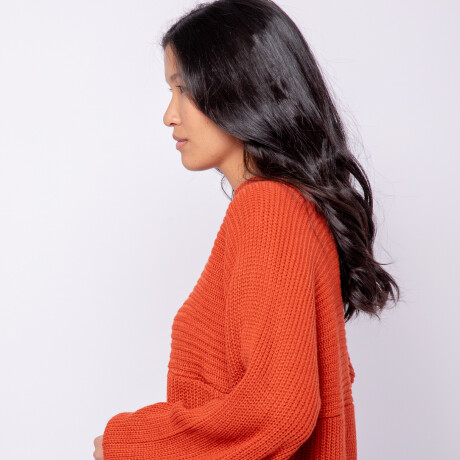 POLERA MARINA Rojo Paprika