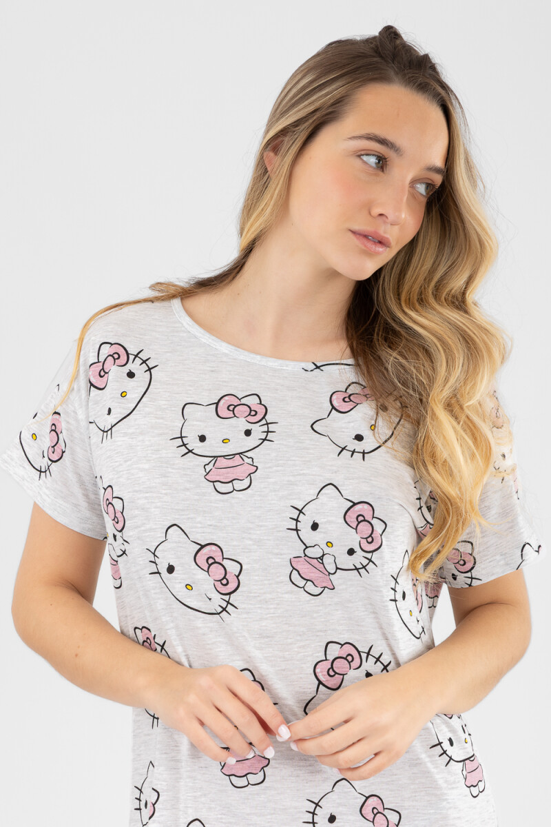 Hk pink bow dress Gris
