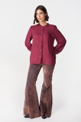 Camisa Soft Bordeaux