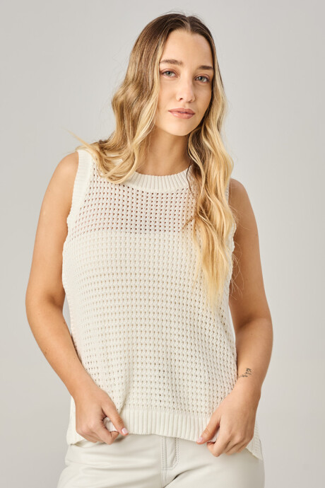 Chaleco cleo Blanco