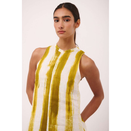 VESTIDO ANANA SHORT PRINT Pistacho