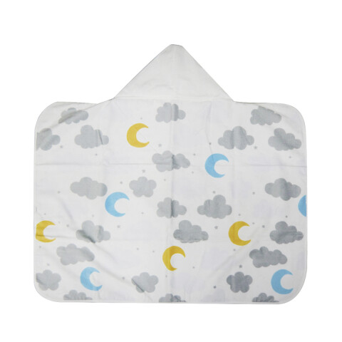 Toalla Con Capucha Bebé Döhler Velour 90 x 70 cm UC2112 NUBES