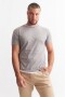 Remera con detalles a contratono GRIS CLARO