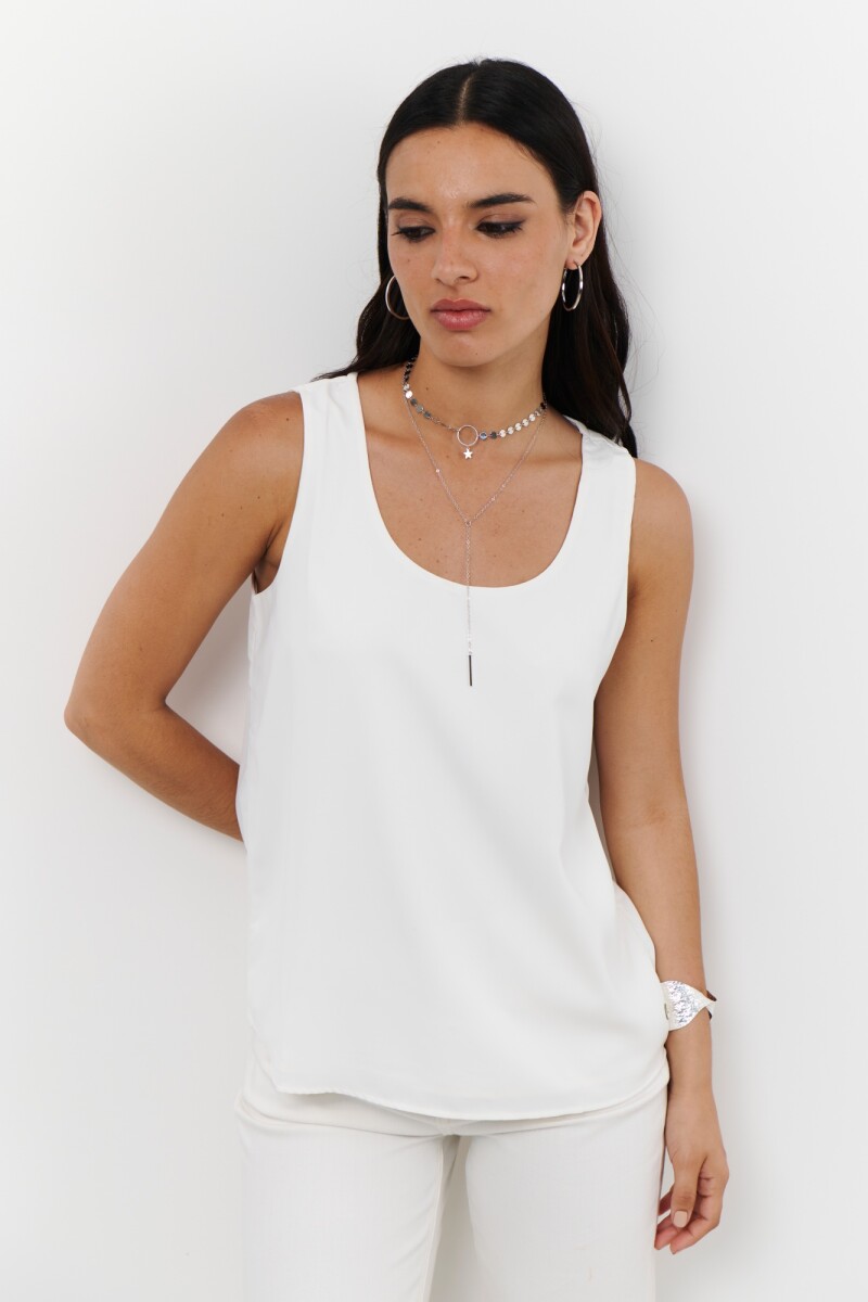 MUSCULOSA SEDA BLANCO
