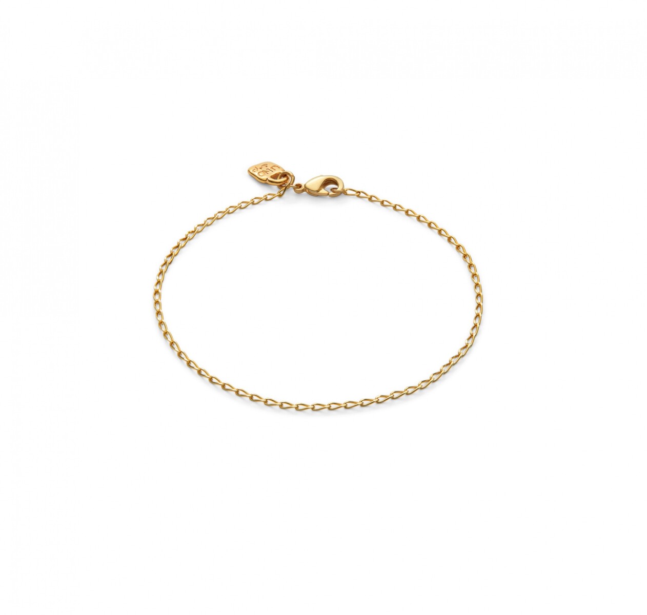 PULSERA CON ESLABONES OVALADOS BAÑADA EN ORO 18K - Pulsera 