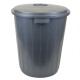 Tarro de residuos 50 lts con tapa GRIS OSCURO