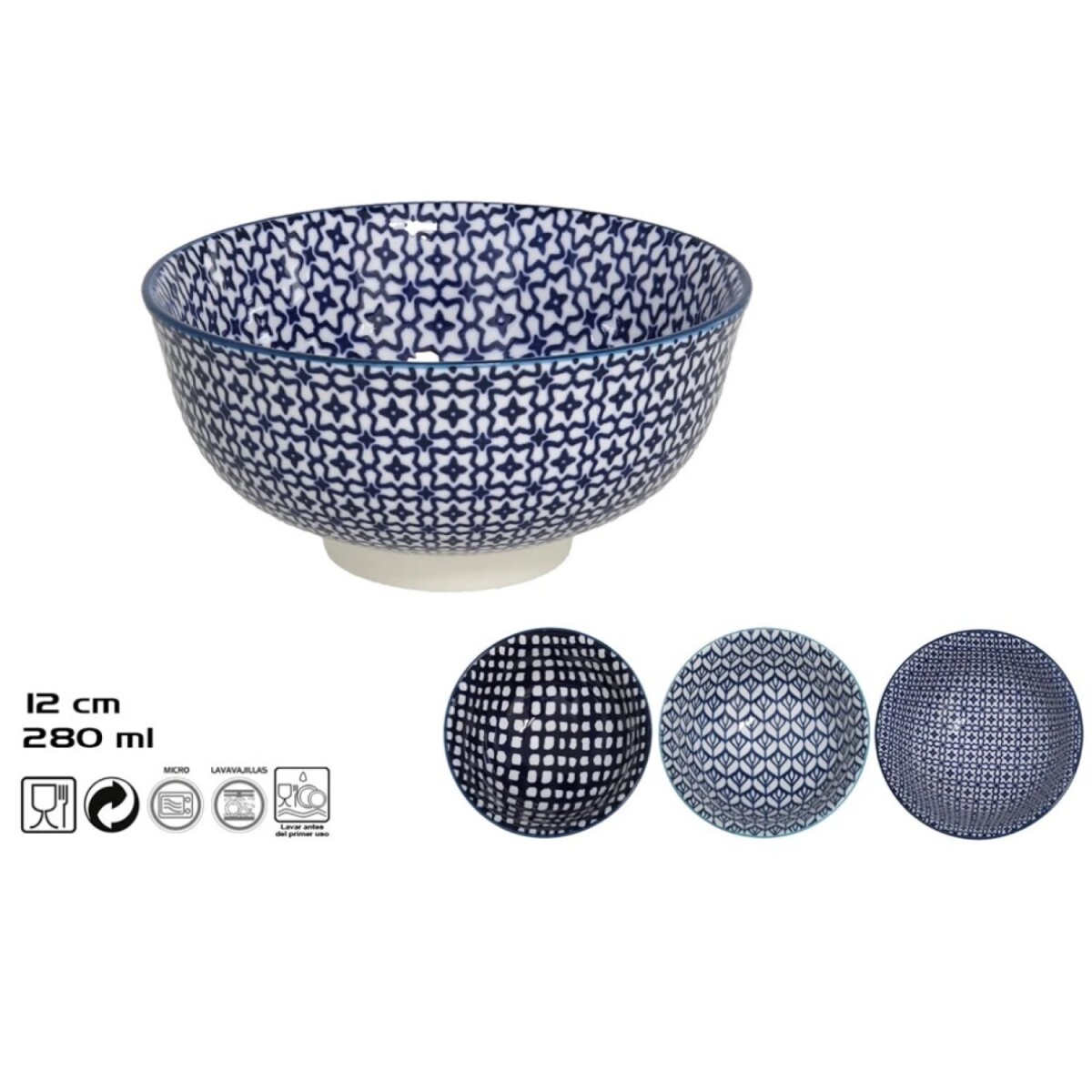 Bowl Zamora de Porcelana 280 ml 11,5 cm 