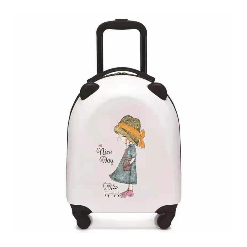 MALETA INFANTIL CON RUEDAS DISEÑO NIÑA (BLANCO) MALETA INFANTIL CON RUEDAS DISEÑO NIÑA (BLANCO)