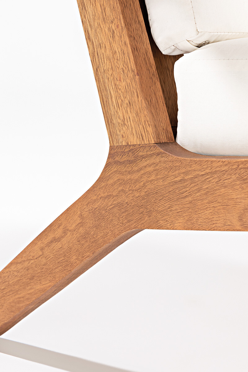 LOTUS SOFA SOFA LOTUS 3 LUGARES ACQUABLOCK CRUDO 185x87x86CM JATOBA