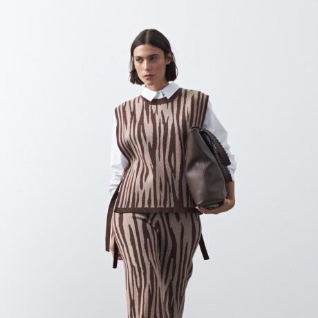 PANTALÓN LILAN Marrón oscuro