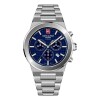 Reloj Swiss Alpine Military Pioneer 7048.9135 para hombre con correa de acero Azul