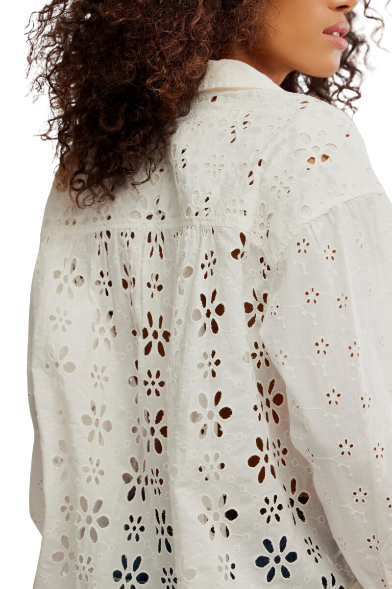 CAMISA MAE EYELET Marfil