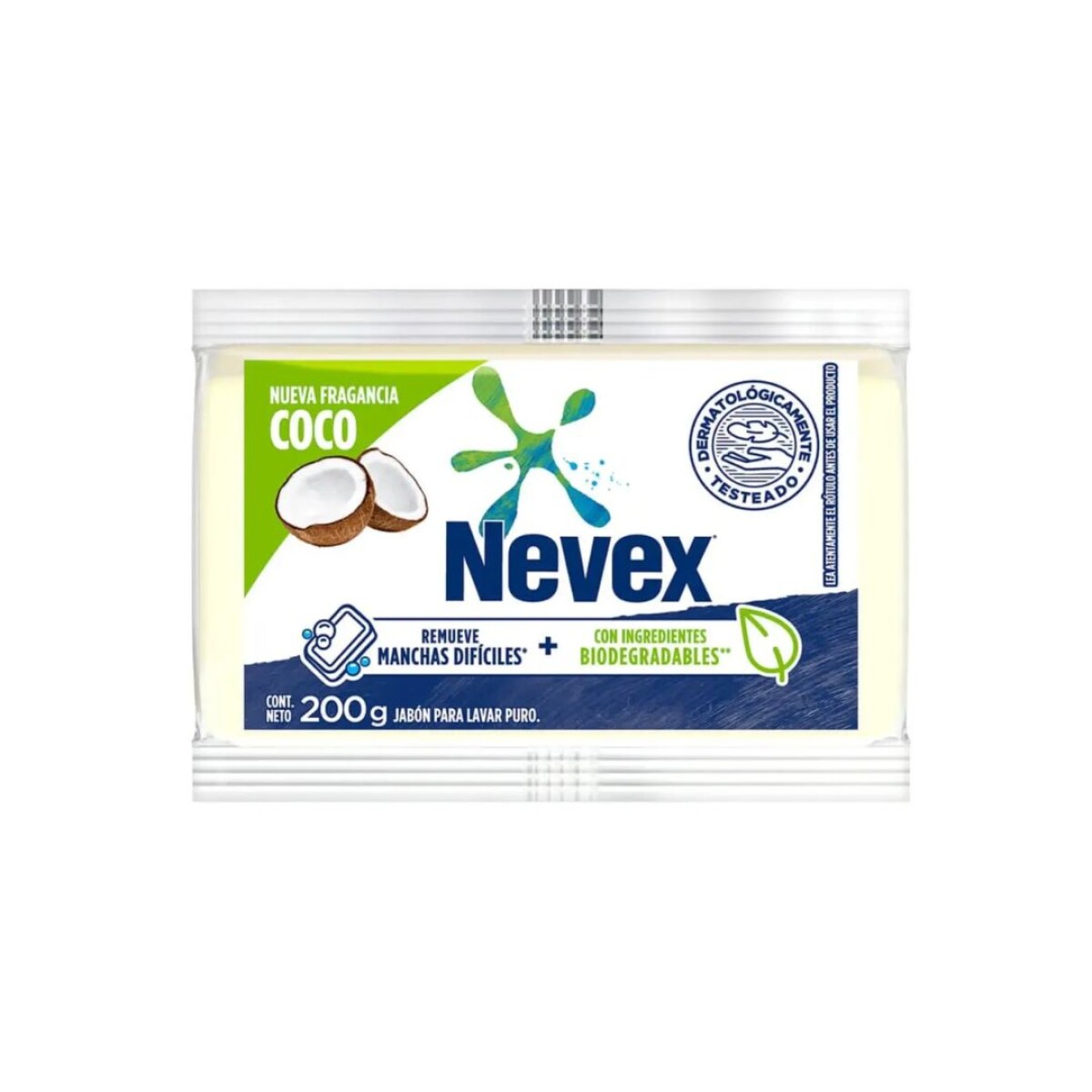 NEVEX BARRA JABON 200 GRS COCO 