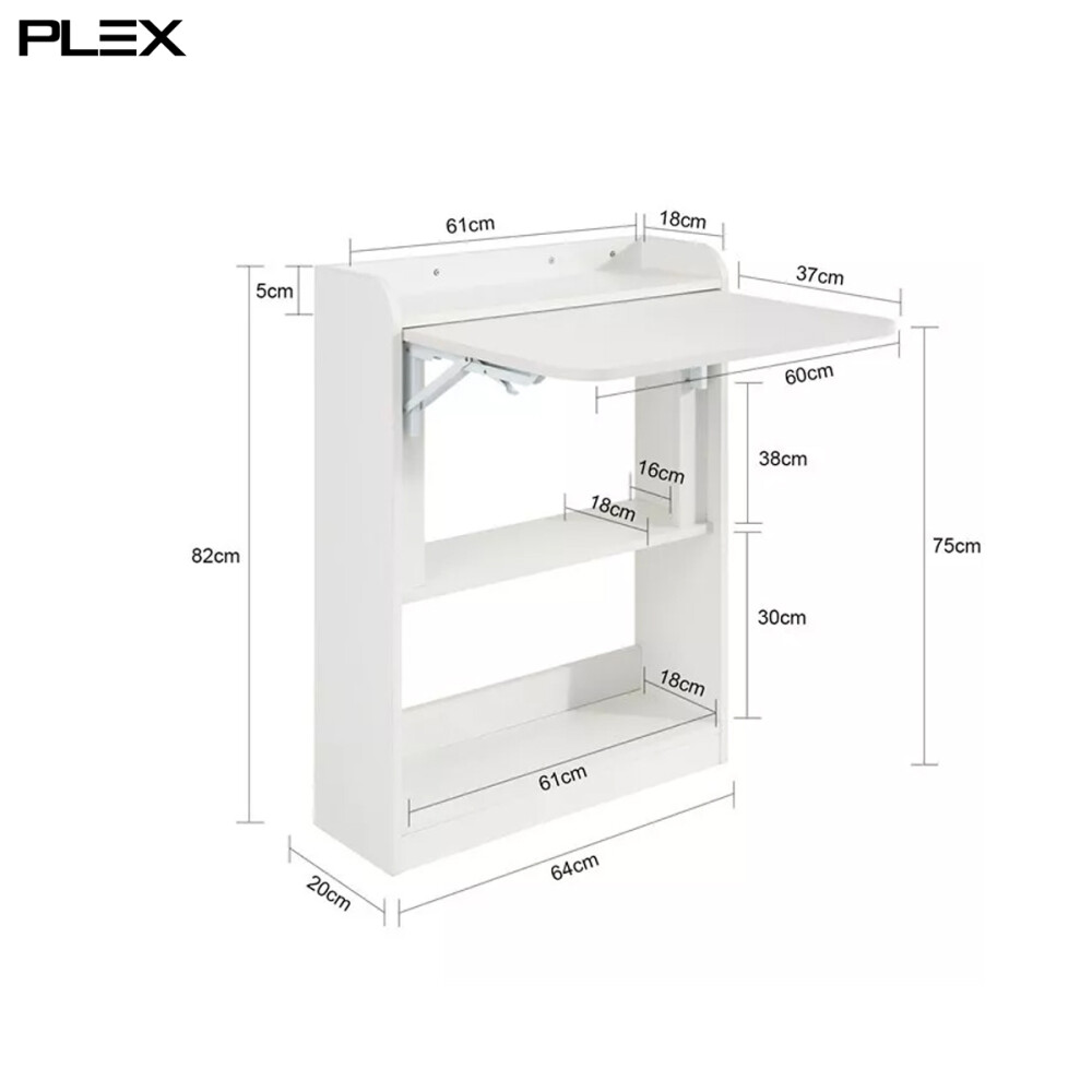 Escritorio plegable chico Blanco