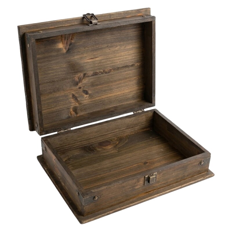 CAJA LIBRO MARRON GDE Unica