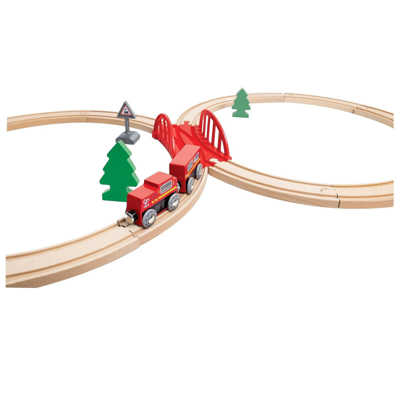 Pista de Tren Clásica Forma de 8 Hape Pista de Tren Clásica Forma de 8 Hape