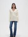 Sweater Varsity Crudo / Natural